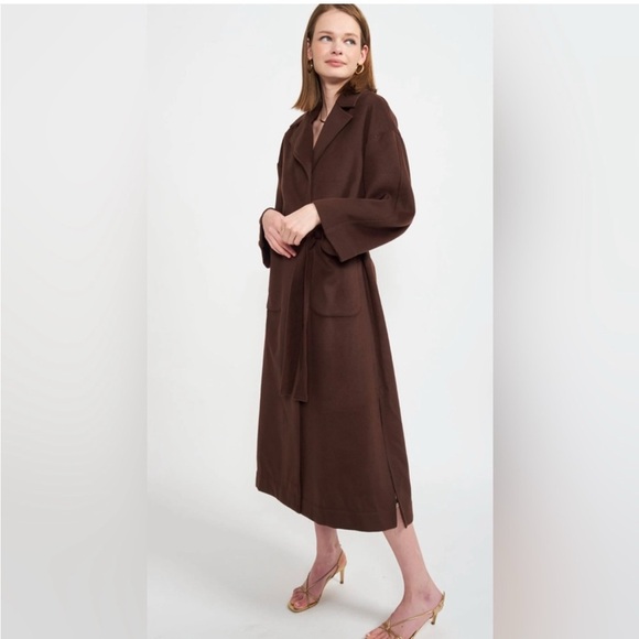 En Saison dark brown Bonrieux coat in women’s medium - Picture 1 of 15